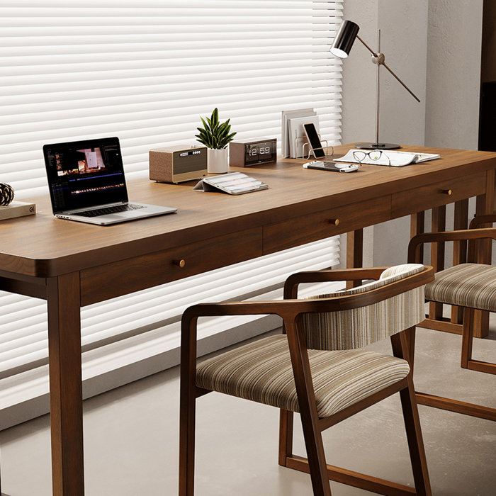 Lilac Garden Tools 3 Solid Wood Desk And Chair Set Office Set with